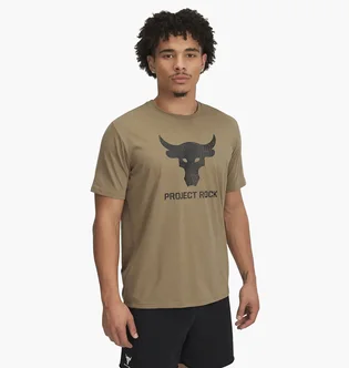 Футболка чоловіча Under Armour Project Rock Payoff Graphic Ss Beige 1383191-251