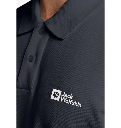 Поло чоловіче Jack Wolfskin Essential Black 1809301-1033