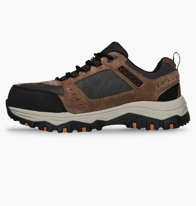Черевики чоловічі Skechers Work Greetah Brown/Black 77183EC-BRBK