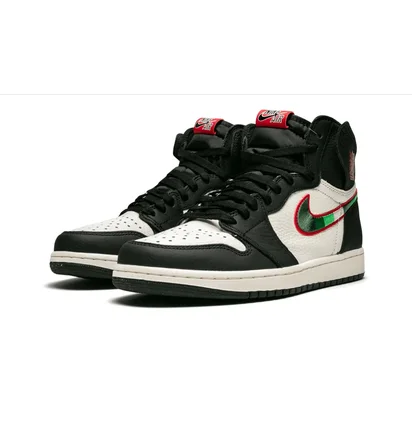Кроссовки мужские Air Jordan 1 Retro High Og Beige/Black 555088-015