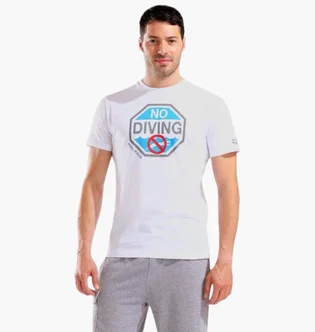 Футболка чоловіча Arena No Diving Print White 011331-100