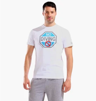 Футболка мужская Arena No Diving Print White 011331-100