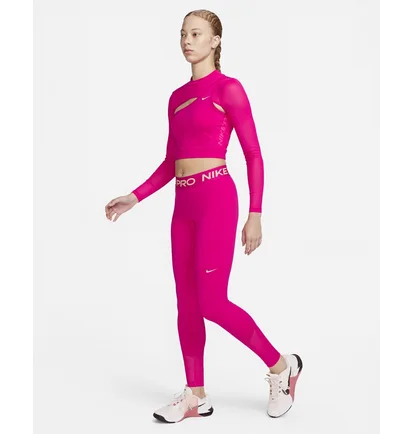Леггинсы женские Nike Pro Mid-Rise Full-Length Leggings Pink FB5687-615