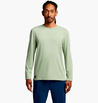 Лонгслив мужской Saucony Triumph Long Sleeve Green SAM800400-SE