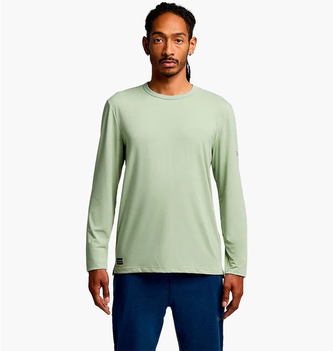 Лонгслив мужской Saucony Triumph Long Sleeve Green SAM800400-SE