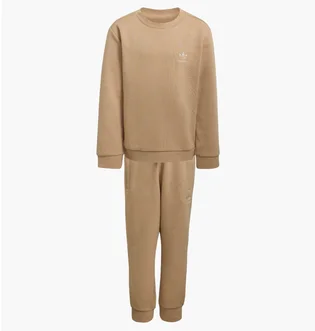 Спортивный костюм детский Adidas Crew Set Lk Beige KV1602