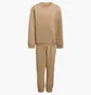 Спортивный костюм детский Adidas Crew Set Lk Beige KV1602