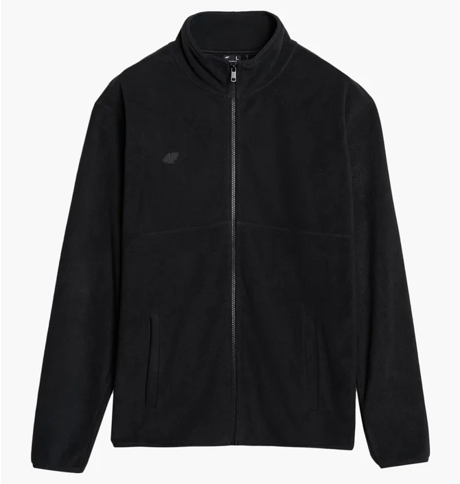 Кофта чоловіча 4F Regular With Stand-Up Collar Black 4FRMM00TFLEM372-20S