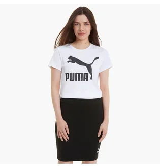 Футболка женская Puma T-Shirt Classics Logo White 530076-02