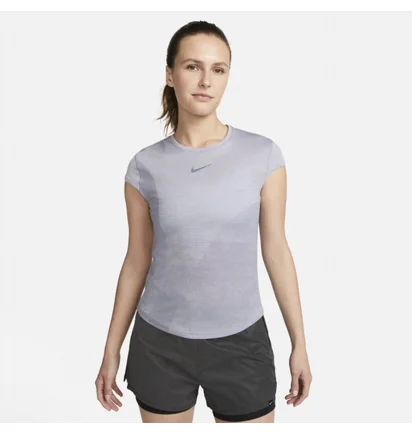 Футболка женская Nike Dri-Fit Adv Run Division T-Shirt Grey DX0199-536
