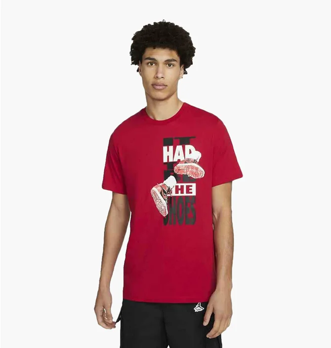 Футболка чоловіча Air Jordan The Shoes Red DH8952-687