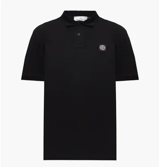 Поло мужское Stone Island Cotton Black L1S152200008-S0017-V0020