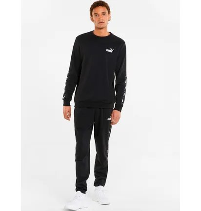 Свитшот мужской Puma Ess+ Tape Crew Fl Black 84903801