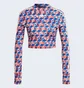 Топ женский Adidas X Farm Rio Crop Long Sleeve Shirt Multi IT9409