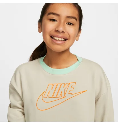 Свитшот детский Nike U Flyease Play Crew Grey Dm8539-072