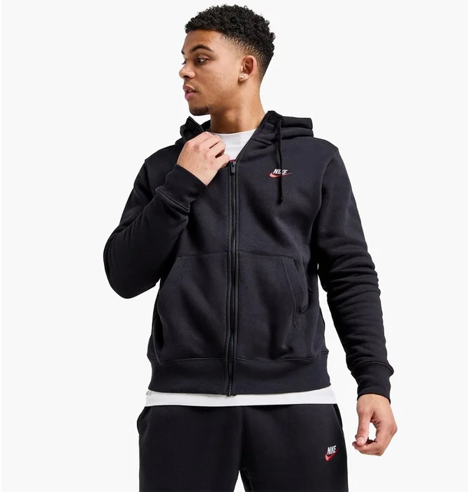 Толстовка чоловіча Nike M Club Dt Hoodie Fz Bb Black DQ8384-012