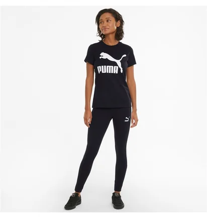 Футболка женская Puma T-Shirt Classics Logo Black 530076-01