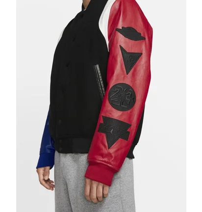 Куртка унісекс Nike Air Jordan Sport Dna Varsity Jacket Black Red Blue AT9958-010