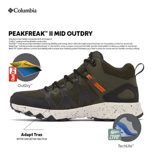Черевики чоловічі Columbia Peakfreak Ii Mid Outdry Green BM2138-313
