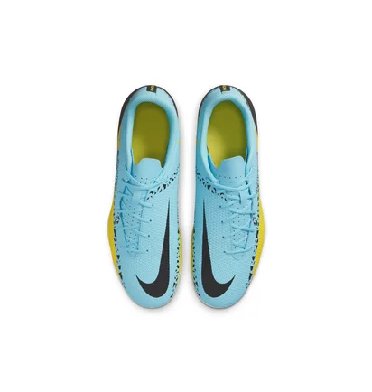 Бутси унісекс Nike Phantom Gt2 Club Fg/Mg Light Blue/Yellow Da5640-407