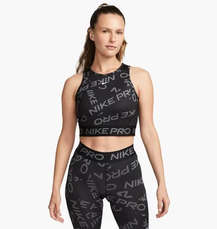 Топ жіночий Nike Pro Dri-Fit Crop Printed Tank Top Black FB5500-010