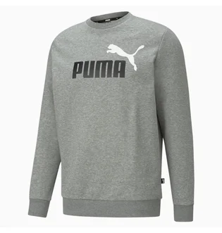 Свитшот мужской Puma Essentials+ Two-Tone Big Logo Grey 586762-03