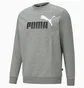 Свитшот мужской Puma Essentials+ Two-Tone Big Logo Grey 586762-03