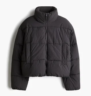 Пуховик жіночий H&M Short Puffer Jacket Grey 1228408007