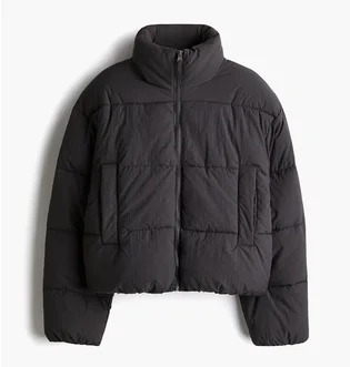Пуховик женский H&M Short Puffer Jacket Grey 1228408007