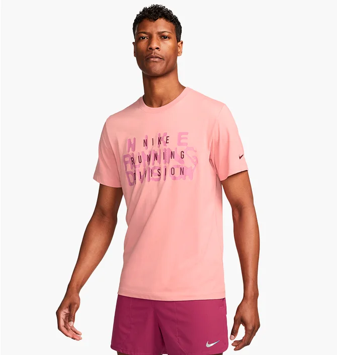 Футболка мужская Nike Dri-Fit Run Division Pink FJ2356-618