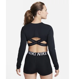 Топ женский Nike Pro Dri-Fit WomenS Cropped Long-Sleeve Top Black FB5233-010