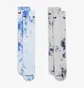 Носки унисекс Nike Ed Csh Crw 2P 144 Clrsplh White/Blue FJ0747-900