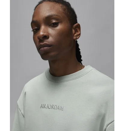 Свитшот мужской Air Jordan Wordmark Fleece Crewneck Sweatshirt Grey FJ7788-034