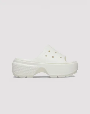 Тапочки женские CROCS Stomp Slides Beige 209346-0WV
