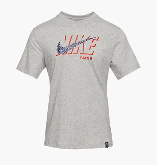 Футболка чоловіча Air Jordan X Psg 22/23 Swoosh T-Shirt Grey DZ3615-010