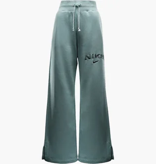 Штани жіночі Nike Sportswear Phoenix Fleece High-Waisted Wide-Leg Logo Pants Turquoise FV7684-370