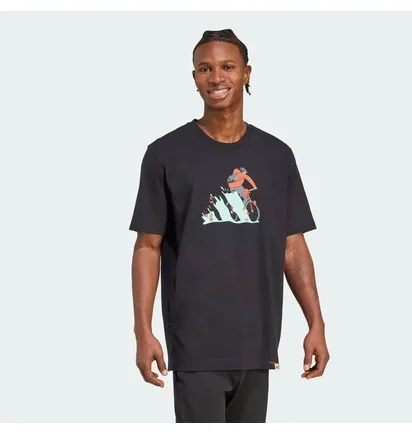 Футболка мужская Adidas Doodle Hunt Bike Black JM6495