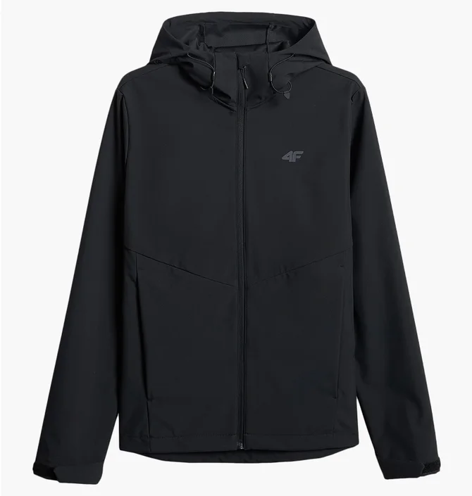 Куртка чоловіча 4F Windproof Membrane 5000 Softshell Black 4FWSS26TSOFM549-20S