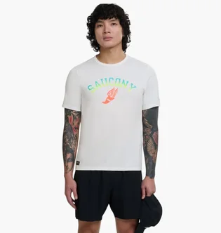 Футболка мужская Saucony Stopwatch White SAM800378-WH26