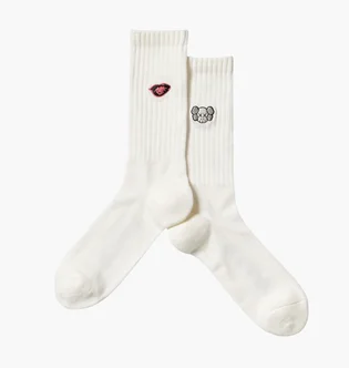Носки мужские Uniqlo Kaws + Warhol Ut White (1 пара) E476519