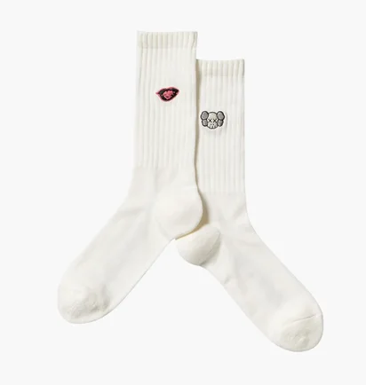 Носки мужские Uniqlo Kaws + Warhol Ut White (1 пара) E476519
