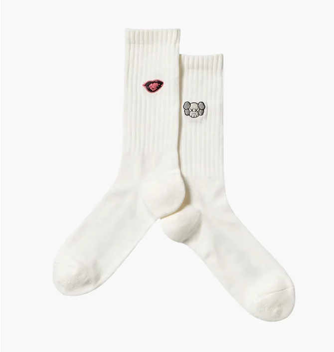 Носки мужские Uniqlo Kaws + Warhol Ut White (1 пара) E476519