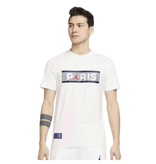 Футболка чоловіча Air Jordan Paris Saint-Germain Wordmark White DB6510-051