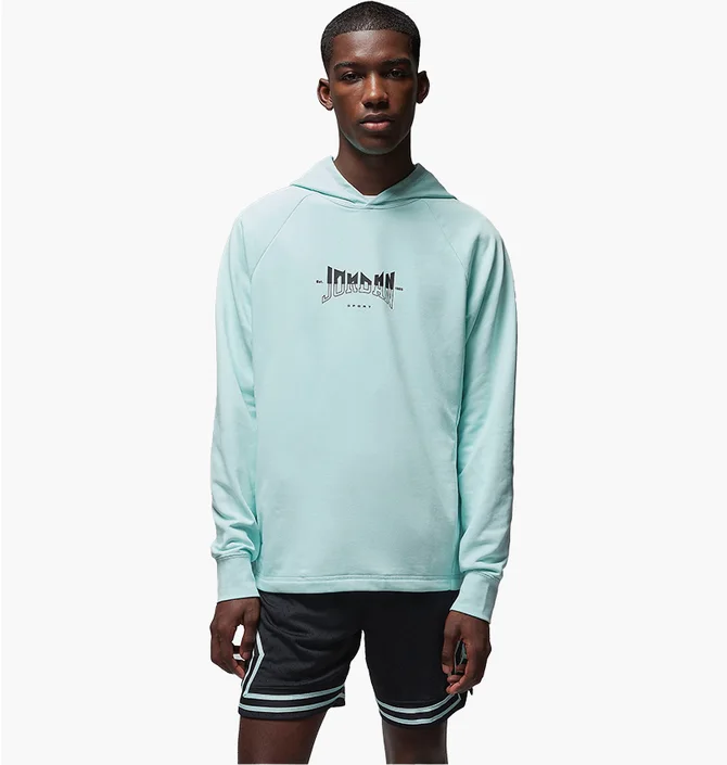 Худи мужское Air Jordan Dri-Fit Sport Graphic Fleece Pullover Hoodie Light Blue FQ6808-346
