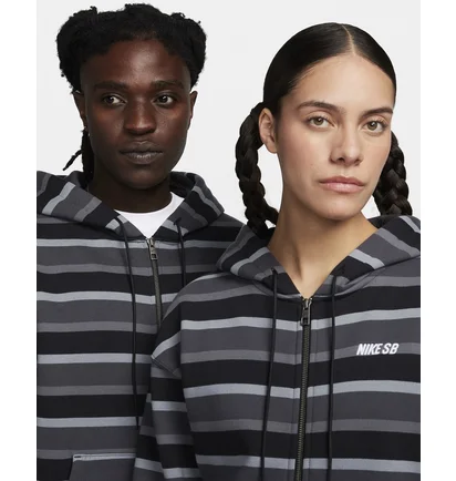 Толстовка унісекс Nike Sb Full-Zip Fleece Skate Hoodie Grey FN2512-065