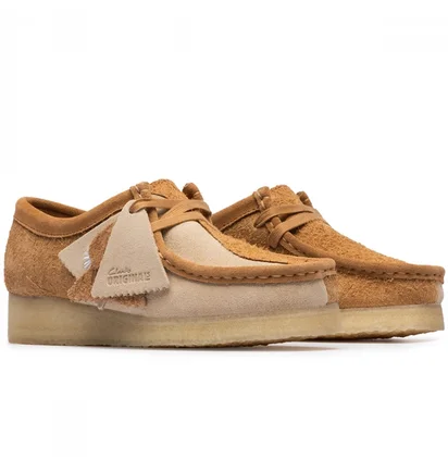 Туфли женские Clarks Wallabee Beige 26176524