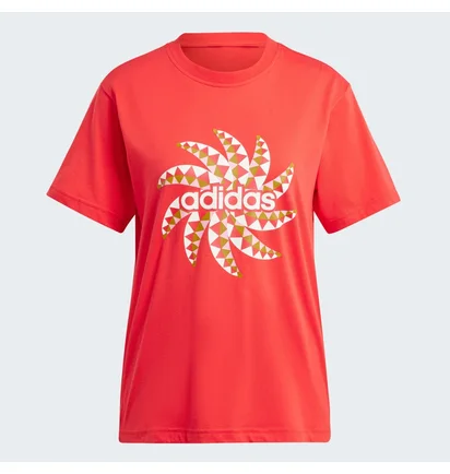 Футболка женская Adidas X Farm Rio Graphic Tee Orange IQ4486