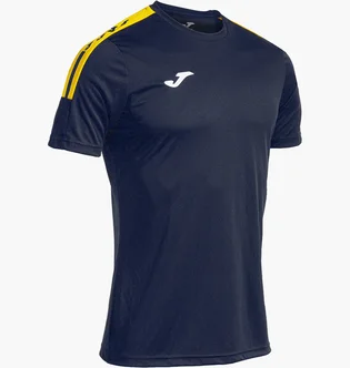 Футболка мужская Joma Camiseta Manga Corta Olimpiada Marino Amarillo Blue 103245.339