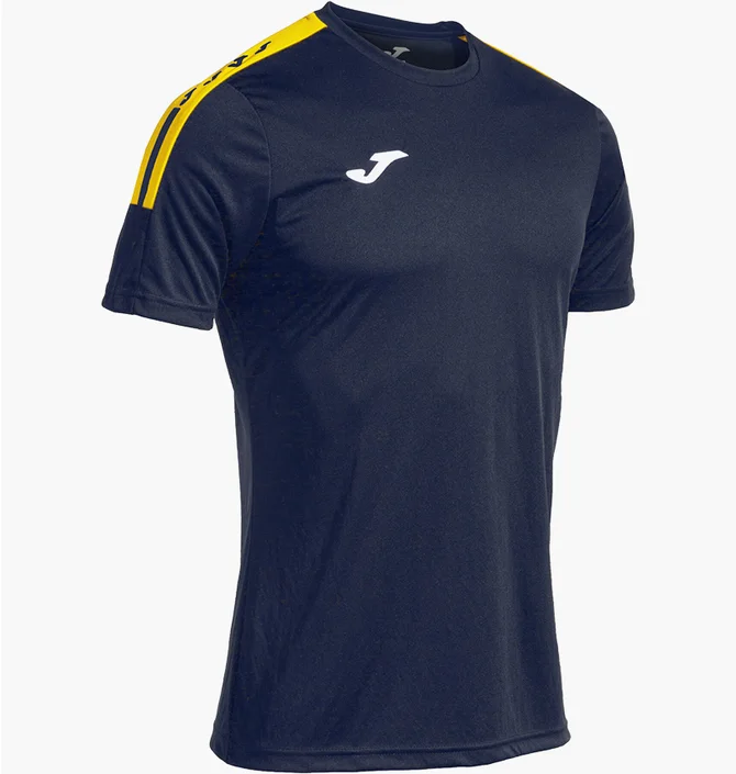 Футболка чоловіча Joma Camiseta Manga Corta Olimpiada Marino Amarillo Blue 103245.339