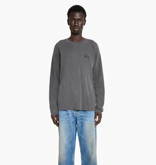 Кофта чоловіча Stussy Raglan Thermal Basic Stock Grey 1140356-0034